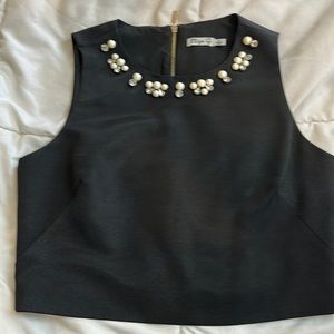 Eliza J Black top from Nordstrom wore one time size 4
